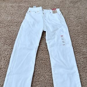 Levi's Wedgie Straight in White Size 28